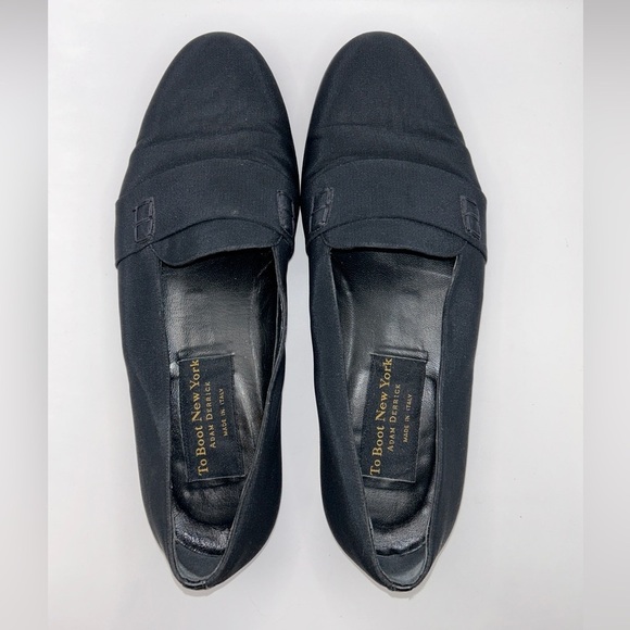 To Boot New York Adam Derrick Fabric Black Loafers | 8.5 - Picture 7 of 9